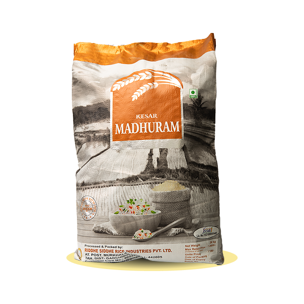 Kesar Madhuram Rice 26 KG bag (Extra-thin grains)