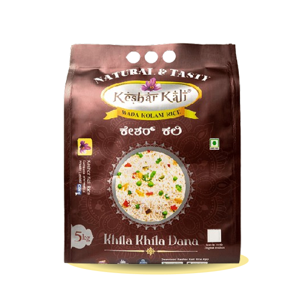 Keshar Kali Premium Wada Kolam Rice 5 KG bag