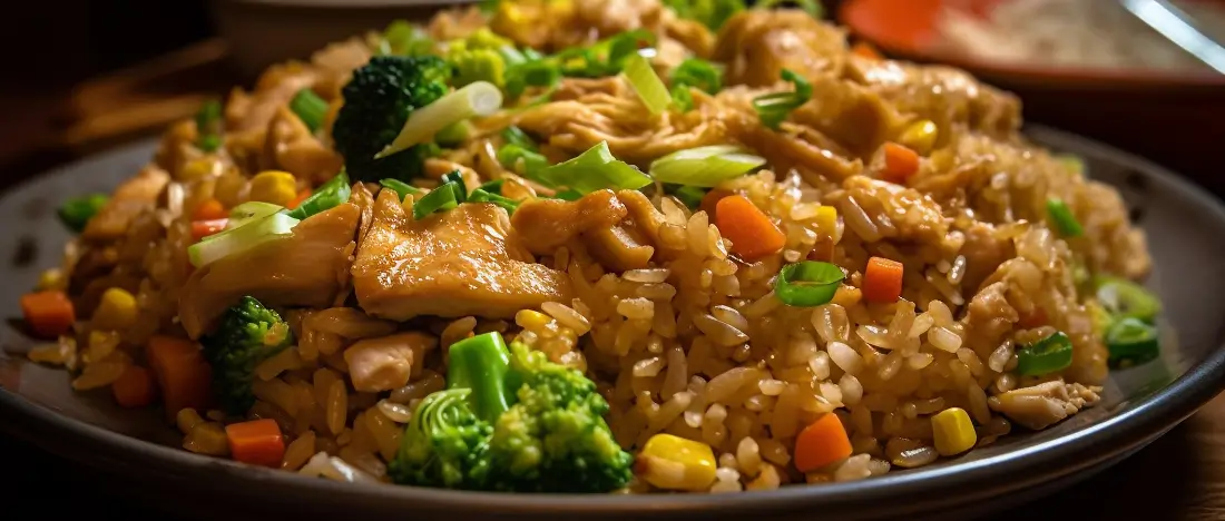 Veggie Fried Brown Rice (Low-Oil)