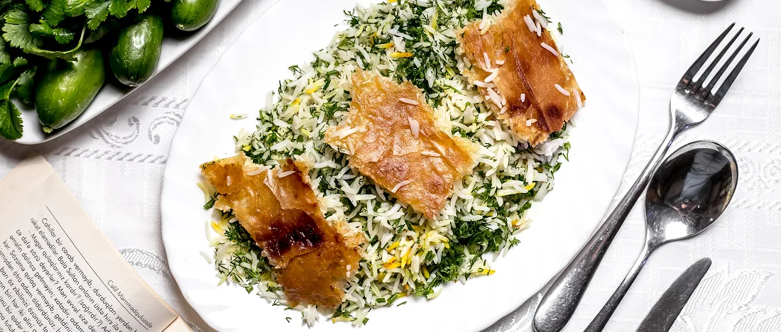 image of Lemon-Herb Salmon Rice