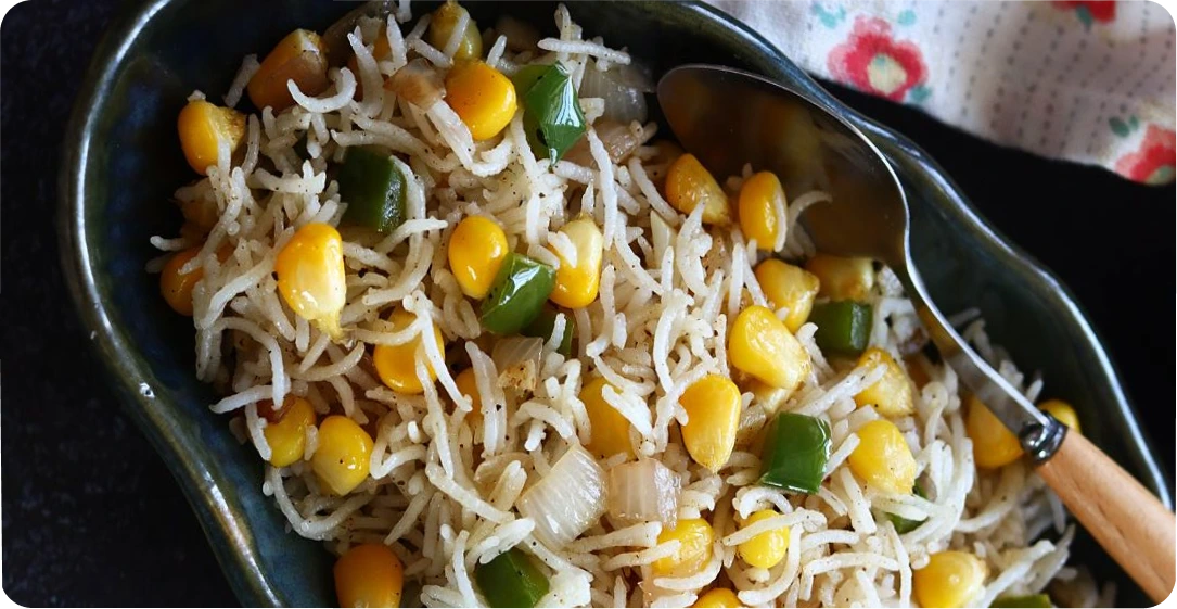 Corn Bell Pepper Rice